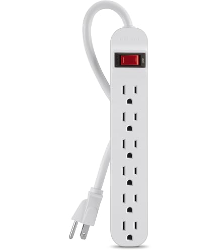 Multipresa Fido Bipasso 4 uscite 16A bianca con cavo 1,5m e interruttore
