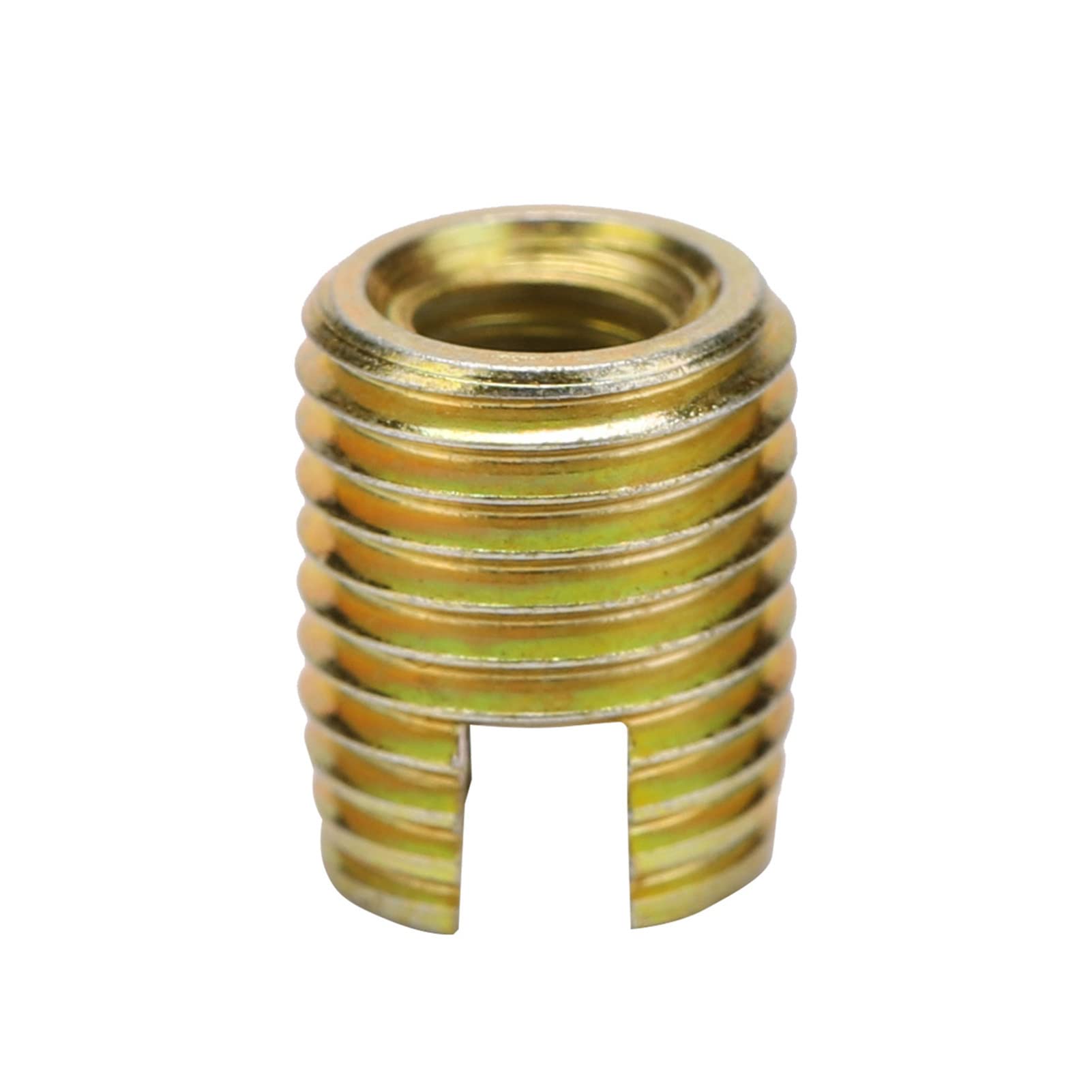 Thread Inserts, 20Pcs Self-Tapping Threaded Insert, Carbon Steel Thread Reinforce Repair Tool Hardware Fastener (Inner M6*1.0 Outer M9*1.0 Length 12mm) — image 1