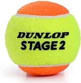 Dunlop Tennis Ball Stage 2 Orange for Beginners Middle Court 3 Ball Pack view 2