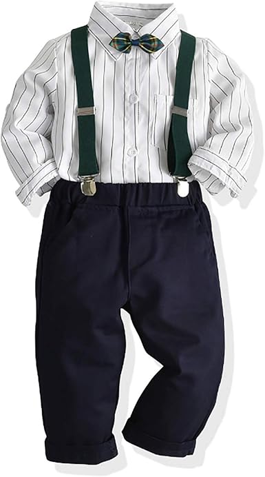 baby boy navy pants with suspenders