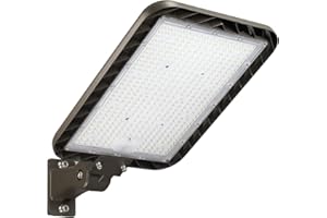 DEMILARE 300W Led Parking Lot Light Quick Installation, Adjustable Arm Mount Shoebox Light 5000K, 45000lm Dusk to Dawn Light 100-277V, IP65 Waterproof Commercial Lighting for Parking lot, Barn
