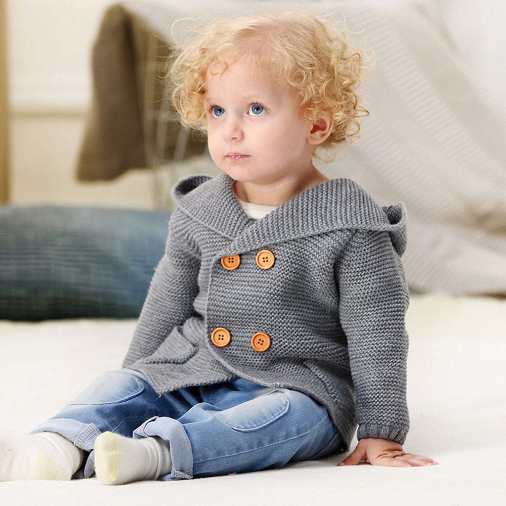 Warm Knitted Sweater Coat Clothes 