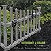 Mpow Solar Fence Light, Outdoor Waterproof Fence Light Auto Turn On/Off Security Light for Patio Garden Landscape Path Yard Deck - 2 Pack