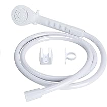 Dura Faucet DF-PK640S-WT RV Kitchen Faucet – Compact Bar/Galley Sink Faucet With Smoked Acrylic Knobs, White