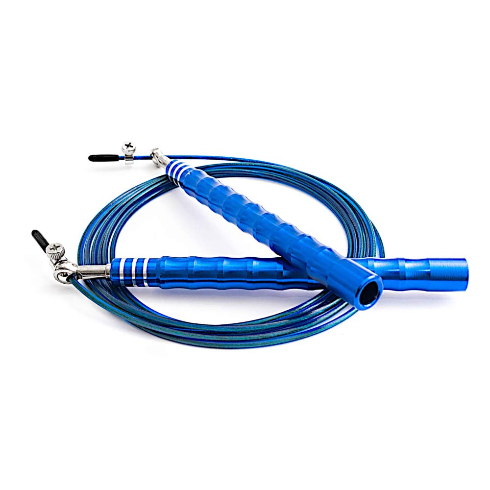 MIKLO Skipping Rope For Cardio Workout Before/During/After Gym Jump Rope with Strong Ergonomic Aluminum Bamboo Handles & Thin Cable Provides Smooth Rotation Perfect for Increasing Rope Jumping Speed