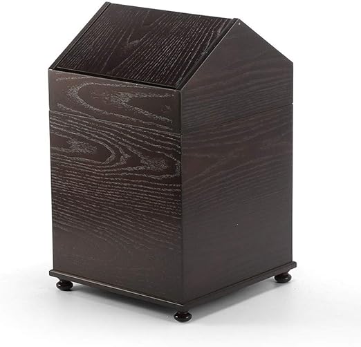 Abdeckung für Mülleimer aus Holz, Mülleimer aus Recycling, Mülltonne