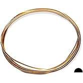 14 Gauge, 14/20 Yellow Gold Filled Wire (Half Round) Half Hard 14K Gold Filled Made in USA - 5FT by CRAFT WIRE