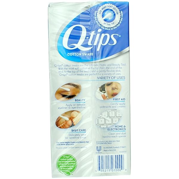 Q TIPS COTTON SWABS SIZE 170S Q-TIPS COTTON SWABS 170 CT (PACK OF 2)