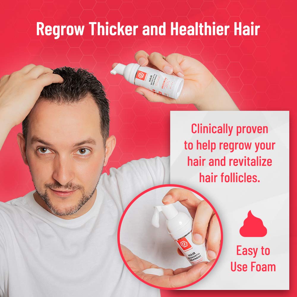 Regenivade Men's 5% Minoxidil + Bioton Topical Foam (3 Month Supply) - Unscented Topical Aerosol - Extra Strength for Men (Minoxidil Serum Pack) : Beauty