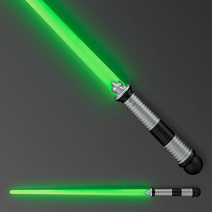 green light up lightsaber