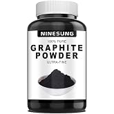 Ninesung Pure Graphite Powder, 44-Micron Ultra-Fine Graphite Powder, Excellent Dry Powdered Graphite's Lubricant, Amazing Artistic Powdered Graphite's for Sketching, Drawing, Pencils, Locks - 8 oz