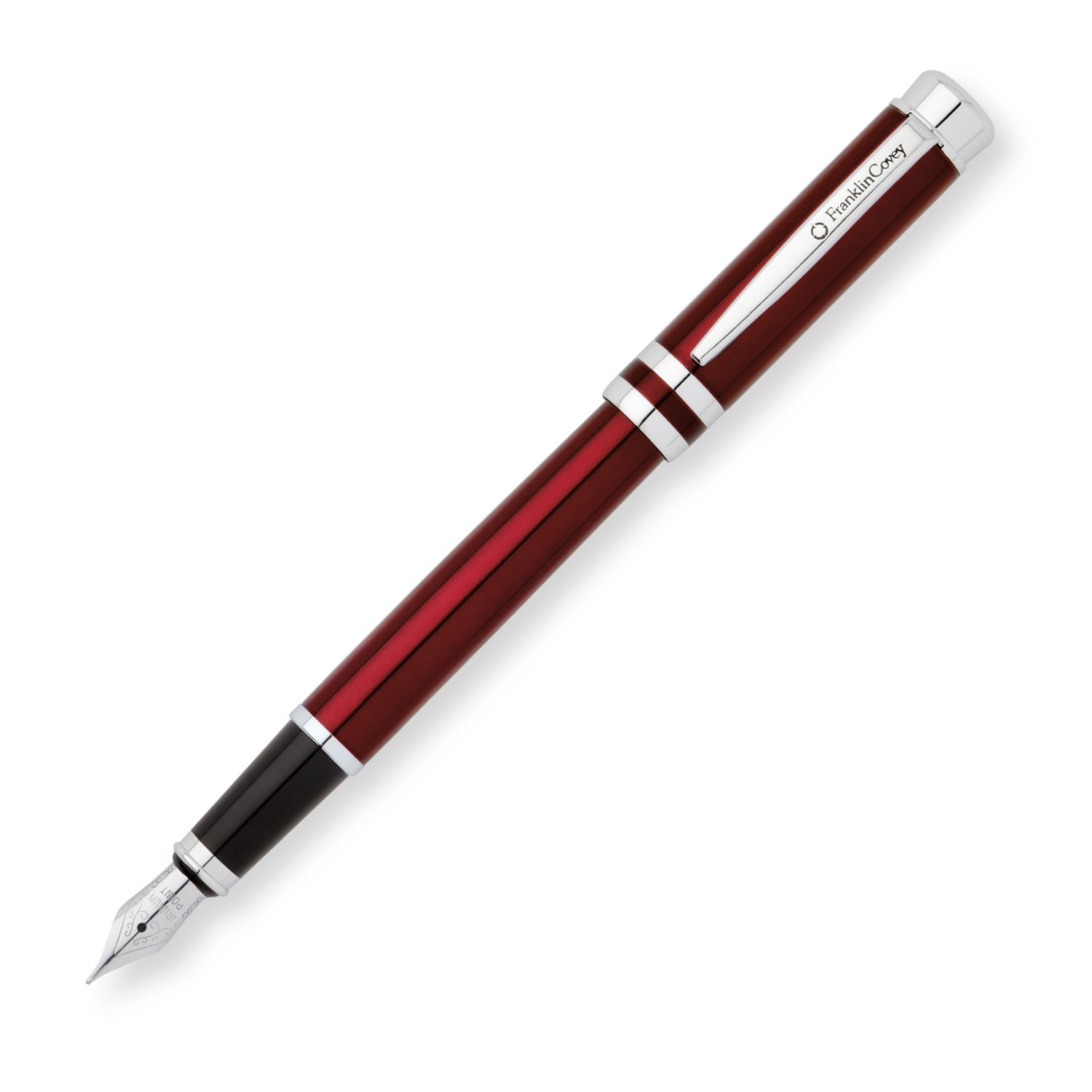 Cross Franklin Covey mont Vineyard Red Lacquer w/Chrome Appointments Medium Nib Fountain Pen
