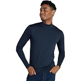 LAPASA Mens Thermal Underwear Top Fleece Mock Neck Long Sleeve Shirt Base Layer Undershirt Lightweight Midweight M102/M123