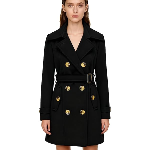 Amazon.com: Sexyshine Women's Winter Double Breasted Dress Coats