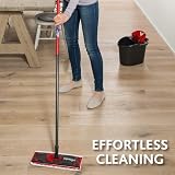 Vileda UltraMax Flat Mop and Bucket Set Red Hands-Free Wringing 180° view 5