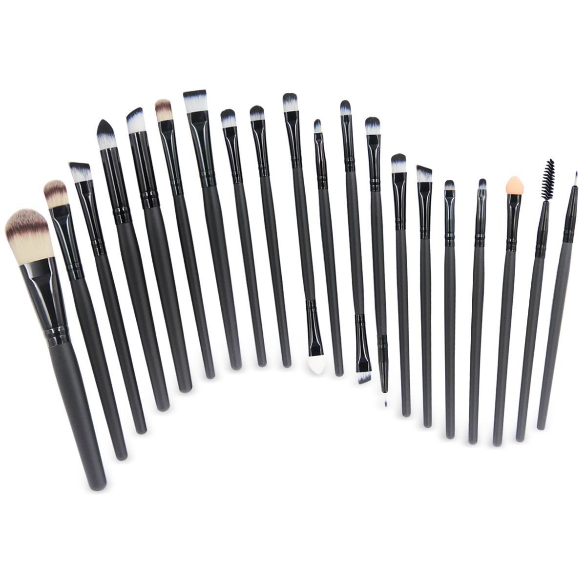 EmaxDesign 20 Pieces Makeup Brush Set Professional Face Eye Shadow Eyeliner Foundation Blush Lip Makeup Brushes Powder Liquid Cream Cosmetics Blending Brush Tool: Beauty