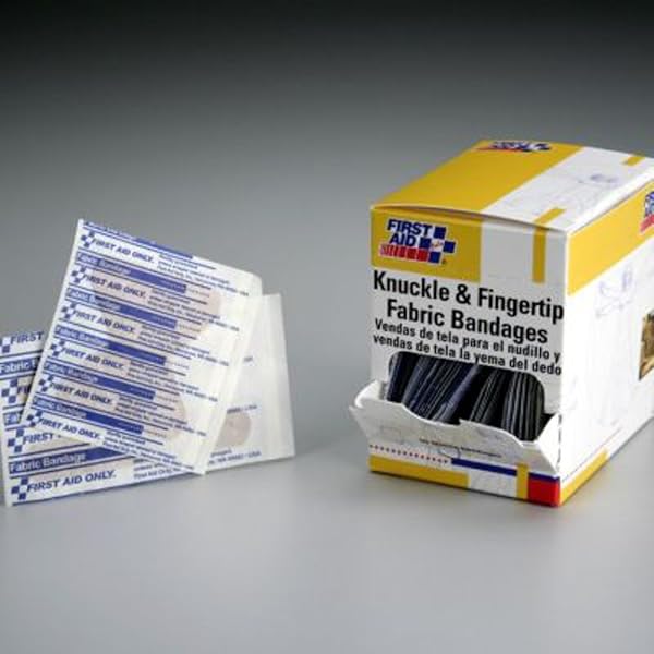 FIRST AID ONLY G140 ASSORTED FABRIC BANDAGES (25 KNUCKLE&FINGERTIP)