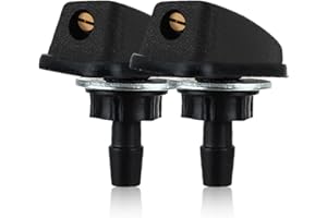 RGOAANC 2PCS Car Front Windshield Washer Nozzle Kit, Automotive Wiper Nozzles, 0.31"Adjustable Vehicle Wiper Nozzle Replacements, Universal Automotive Windshield Sprayer for Most Cars, Trucks