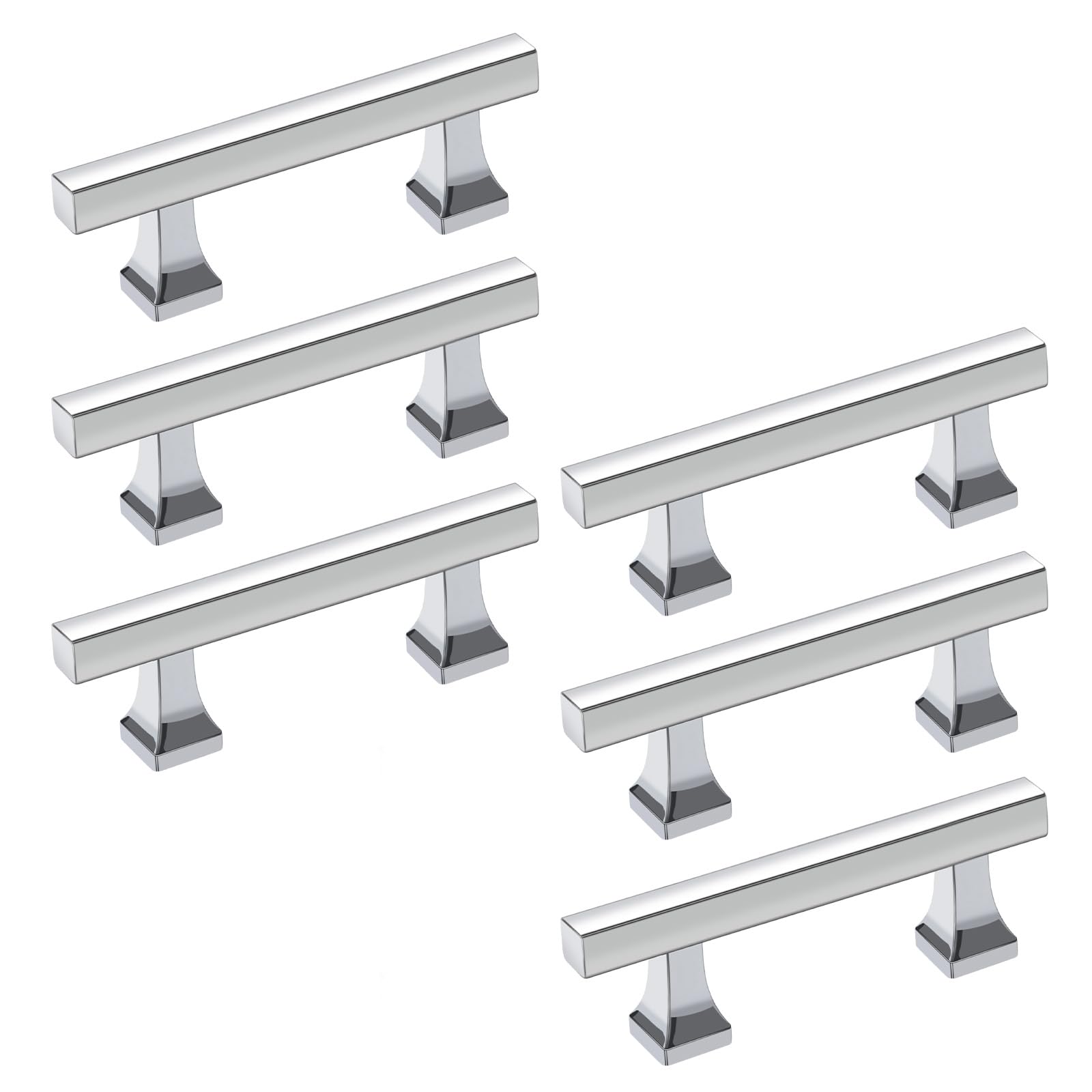 Photo 1 of NEGS 3-inch Silver Drawer Handles Silver Hardware for cabinets Suitable for Cabinet Pulls Shoe Cabinet Workbench Dresser Bathroom Drawer Kitchen Display Cabinet 6-Pack