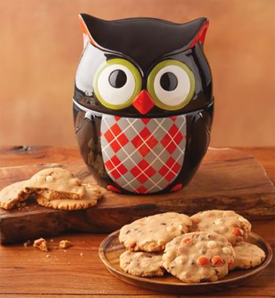 Harry and David Owl Cookie Jar with Cookies Grocery & Gourmet Food