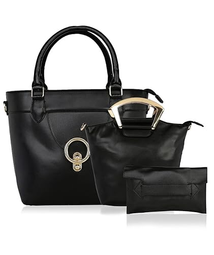 Kleio Designer Spacious Chic Satchel Handbag with Sling for Women/Girls