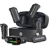 Hollyland Lark MAX 2 Combo-4 Person Version, Wireless Lavalier Microphone, Tailored for Multi-Person Shooting Scenarios, Microphone for Camera/iPhone/Android (4TX + 2RX+ Charging Case)