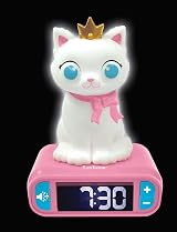 Lexibook Kitten Nightlight Alarm Clock Pink view 4