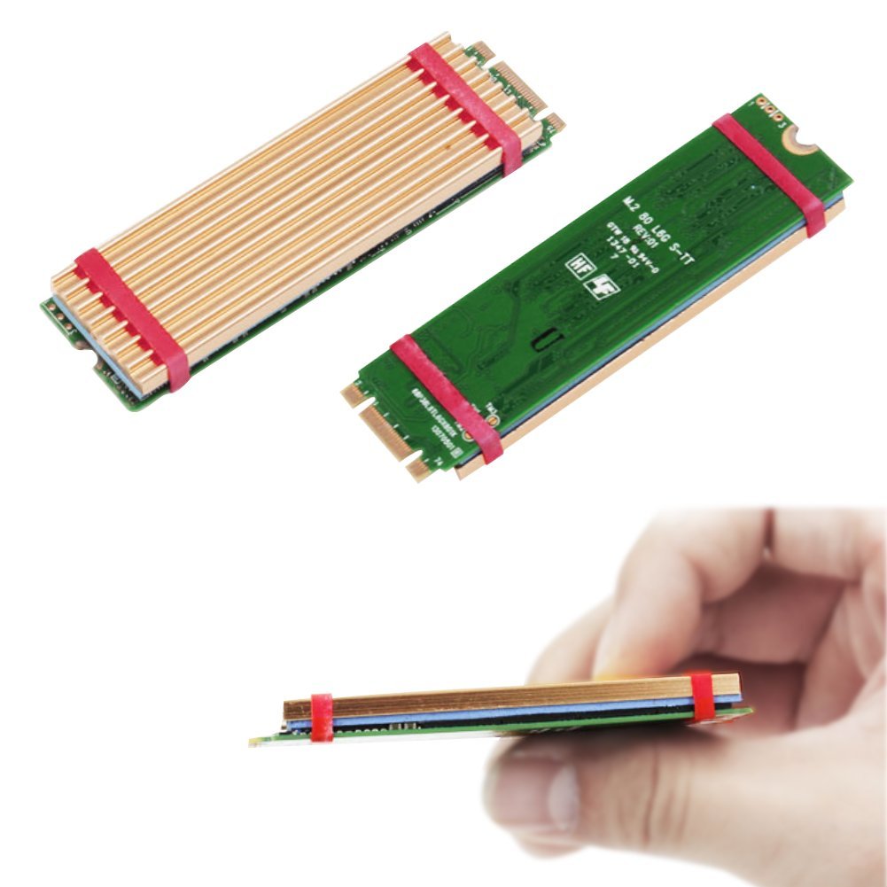 M.2 NVMe NGFF SSD Heatsinks Laptop PC Memory Cooling Fin