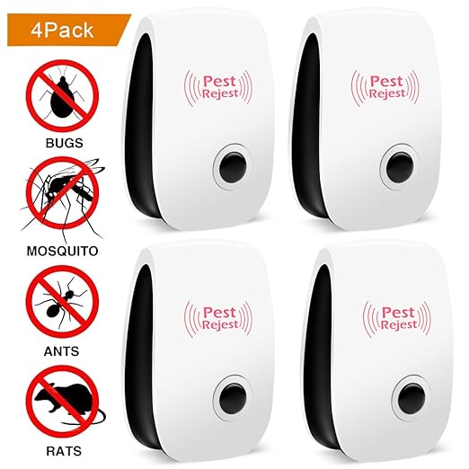 Ultrasónica repelente de plagas cartucho, ieka 4 Pack control ...