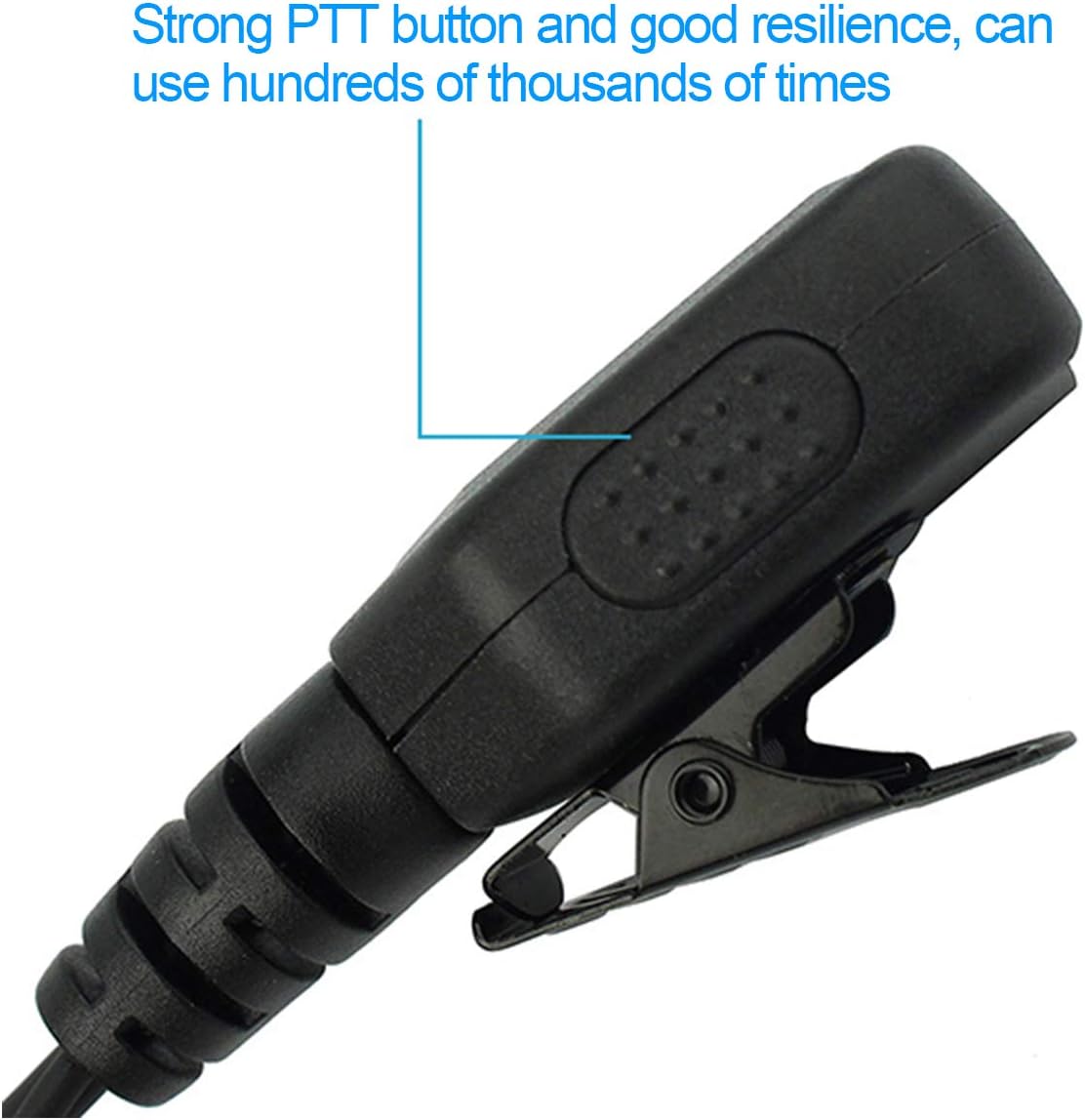 Retevis Walike Talkie Earpiece with Mic G Shape 2 Pin Adjustable Volume Headset for Retevis H-777 RT22 RT21 Baofeng UV-5R 888S 2 Way Radio (10 Pack)