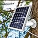 Skylety Solar Panel with Security Wall Mount Compatible with Ring Spotlight Cam Only, 5 m/ 16.4 ft Cable with Barrel Connector, 5 V/ 3.5 W (Max) Output, Without CAM, White
