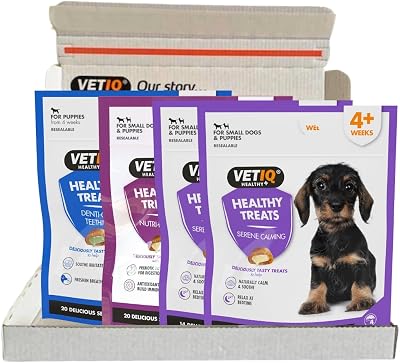 VETIQ Healthy Treats For Puppies Variety Pack 4 x 50 g No Artificial Colours