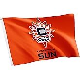 Desert Cactus Connecticut Sun Flag Team WNBA 100% Polyester Indoor Outdoor 3x5 feet Flags (Orange)