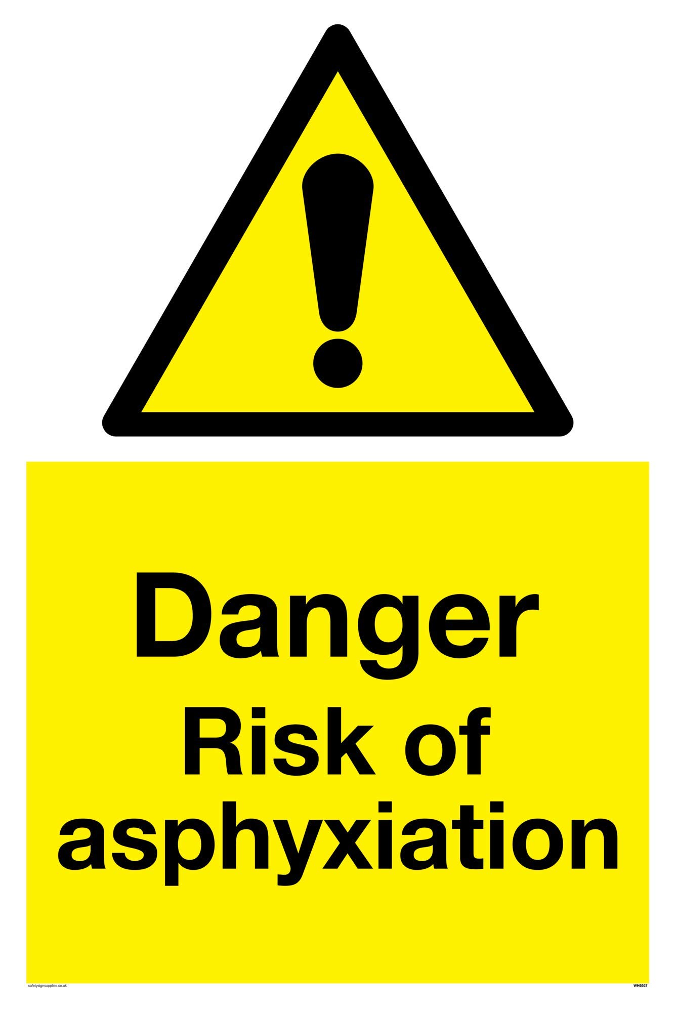 Danger risk of asphyxiation