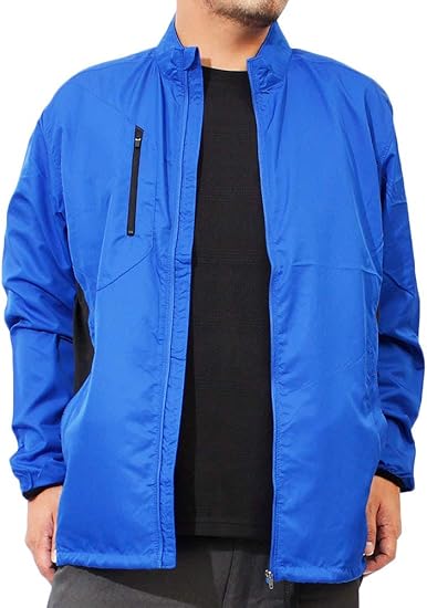 Amazon ウインドブレーカー メンズ 大きいサイズ ストレッチ ジップアップ ジャケット ライトアウター 軽量 撥水 防水 ブルゾン コート ジャケット 通販