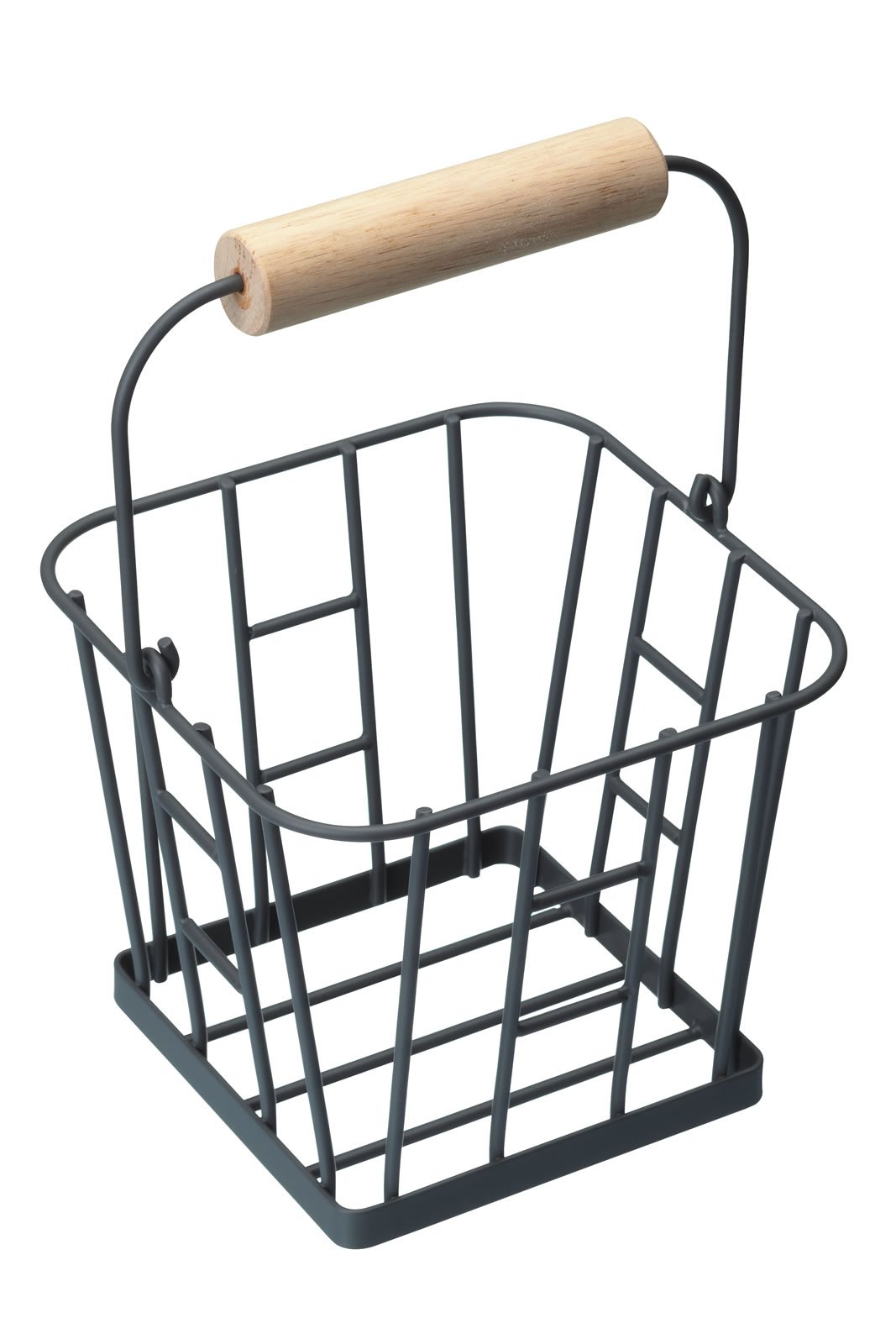 KitchenCraft Living Nostalgia Wire Egg Basket, Traditional Kitchen Egg Holder Storage Solution with Carry Handle - Grey