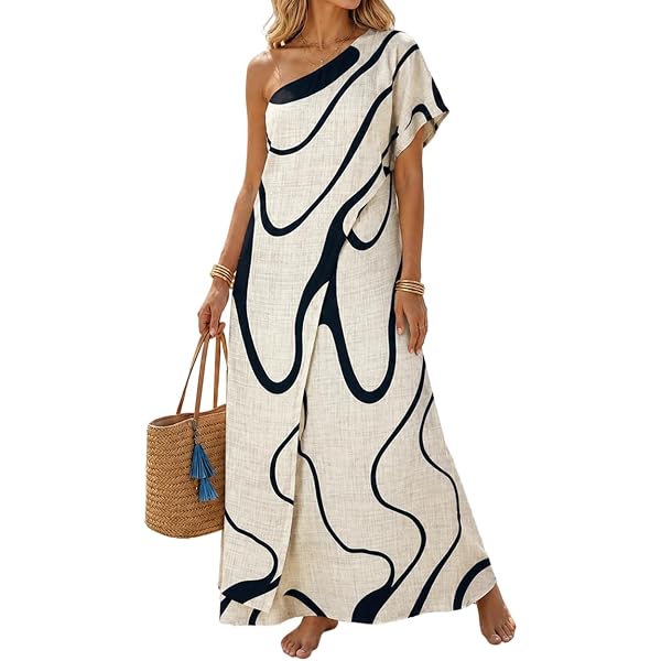 boho color block one shoulder dress Boho Color Block One Shoulder Dress Selection-us