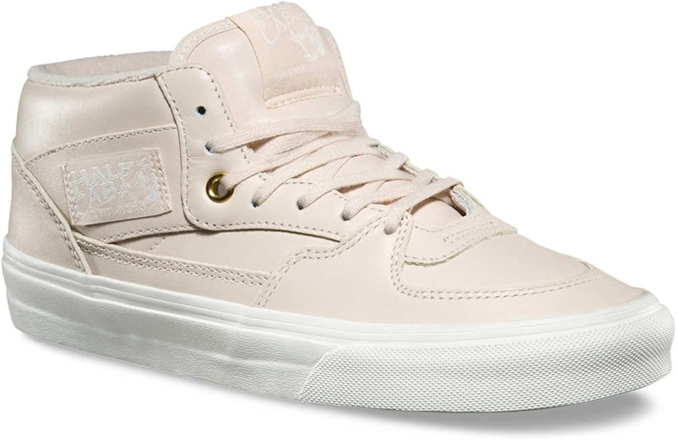 Amazon.com | Vans Half Cab (Leather) Whispering Pink/Gold Women's 7 | Fashion Sneakers
