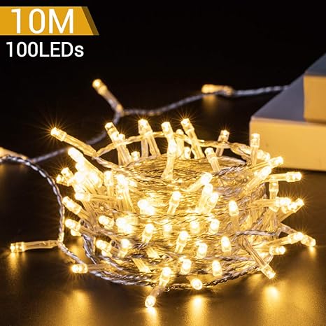 Luci Natale Esterno.Luci Natale Esterno Globalink Catena Luminosa 10m 100 Leds Stringa Luci Led Impermeabili 8 Modalita Luce Funzione Memoria Per Uso Interno Esterno Natale Matrimonio Casa Giardino Feste Bianca Calda Amazon It Illuminazione