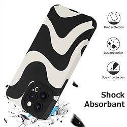 Wlxee Case for iPhone 13 Pro Wave Pattern Soft TPU
