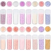 SUNNYCLUE 1 Box 80G 12/0 Mini Glass Seed Beads Opaque Round Seed Bead Glass 2mm Bracelet Seed Beads Pink Purple Spacer Loose Bead Small Glass Beads for Jewelry Making DIY Earrings Bracelets Necklace