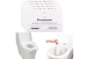 1000 Pcs, Toilet Seat Covers Disposable, 14x16 Half-Fold Flushable Paper Travel, Biodegradable Toilet Seat Cover Paper Suitab