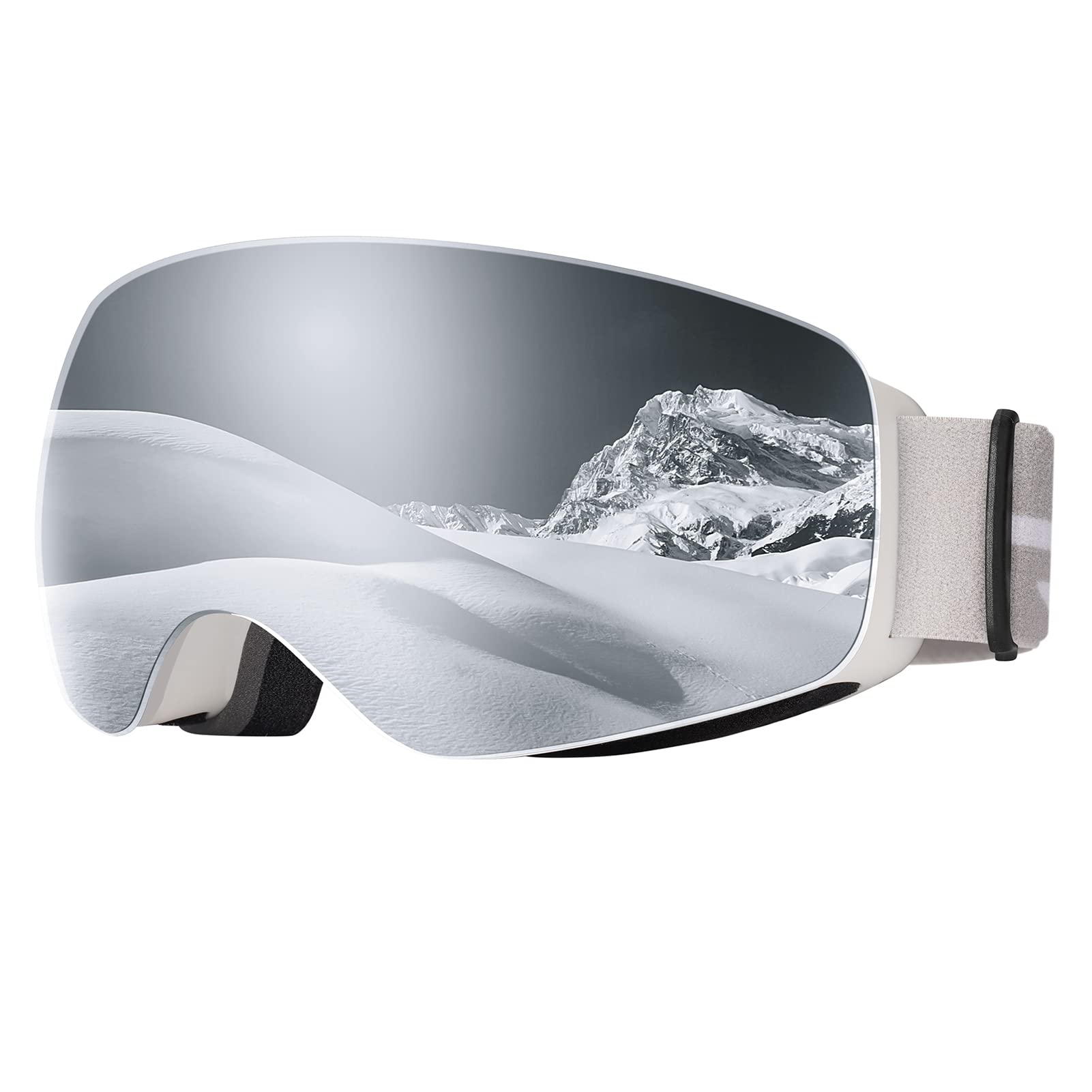 EasYoung Kids Ski Goggles, Children Skiing Snowboard Goggles for Boys Girls Junior, Snow Glasses Helmet Compatible