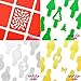 Whats Up Nails - Christmas Nail Vinyl Stencils 4 pack (Candies, Pine Tree, Ornament, Bow) for Nail Art Design