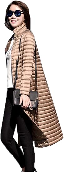Amazon Bajian ダウンコート レディース ロング丈 ダウンコート レディース 超軽い ダウンジャケット レディース 上品 秋冬 コート ジャケット 通販
