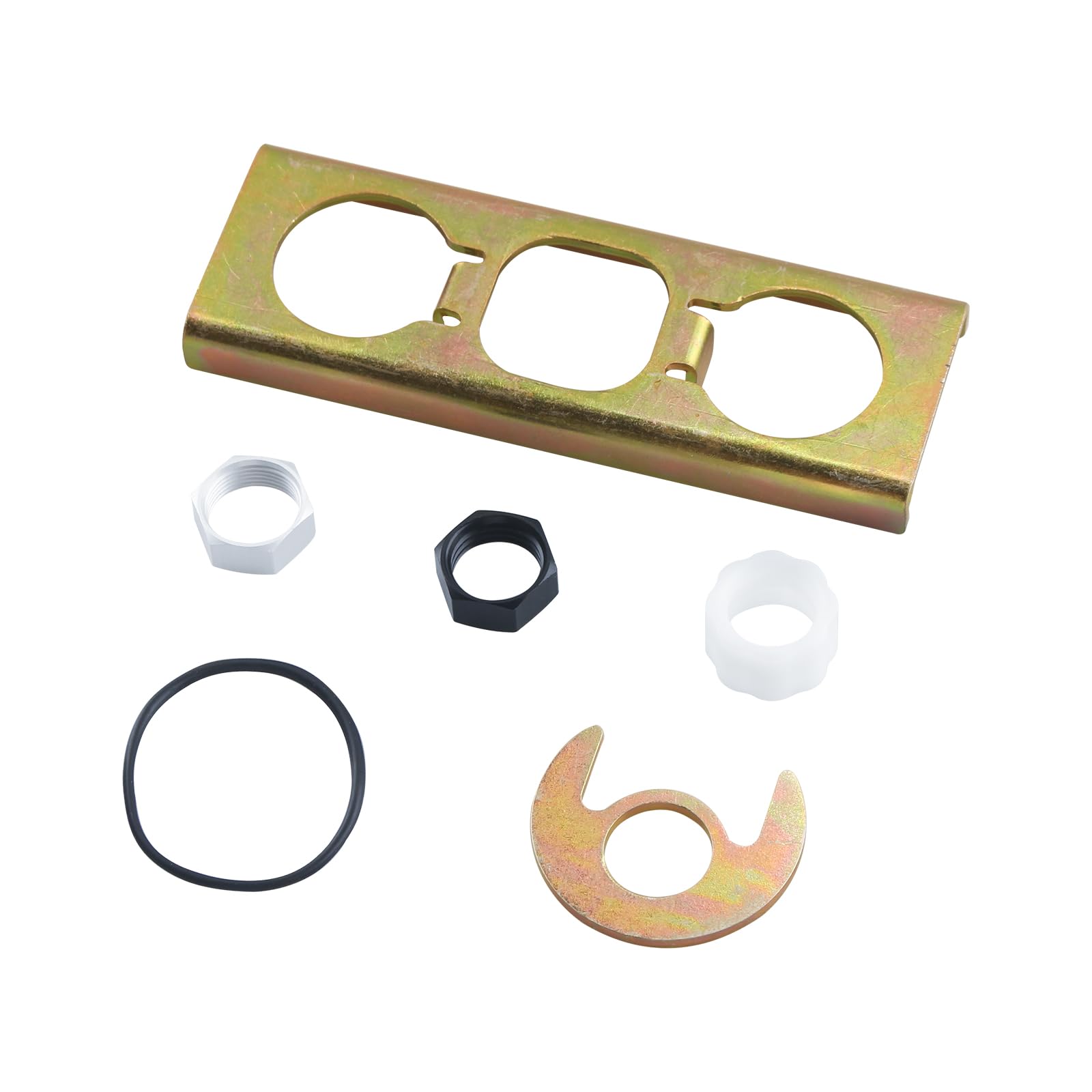 Photo 1 of 113173 Kitchen Faucet Kit for Moen Mounting Kit, Includes Mounting Plate, Installation Hardware and Installation Nut Tool Set