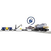Lionel Navy Freight Electric O Gauge Train Set with Remote, Age 14+ | Bluetooth 5.0, Remote Control, Freight Cars, FasTrack, Lights, Sounds, Ready to Run, Ages 14+