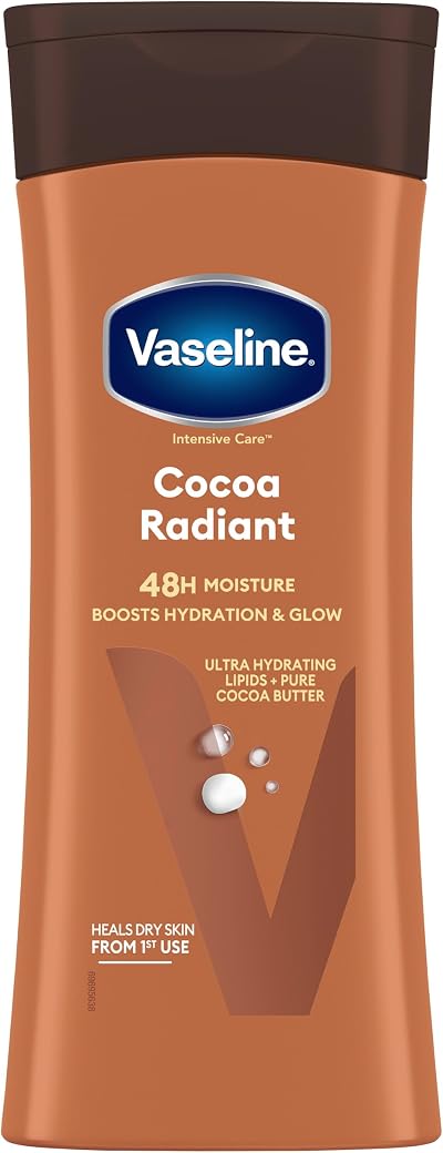 Vaseline Essential Moisture Lotion Cocoa Radiant 400ml Skin Glow Hydration