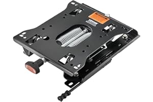 VEVOR Seat Suspension Kit with Seat Slider Track, Universal Air Ride Seat Suspension for Zero Turn Lawn Mower, 6in Front-to-B