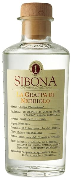 Sibona Grappa di Nebbiolo - 0,5 Liter